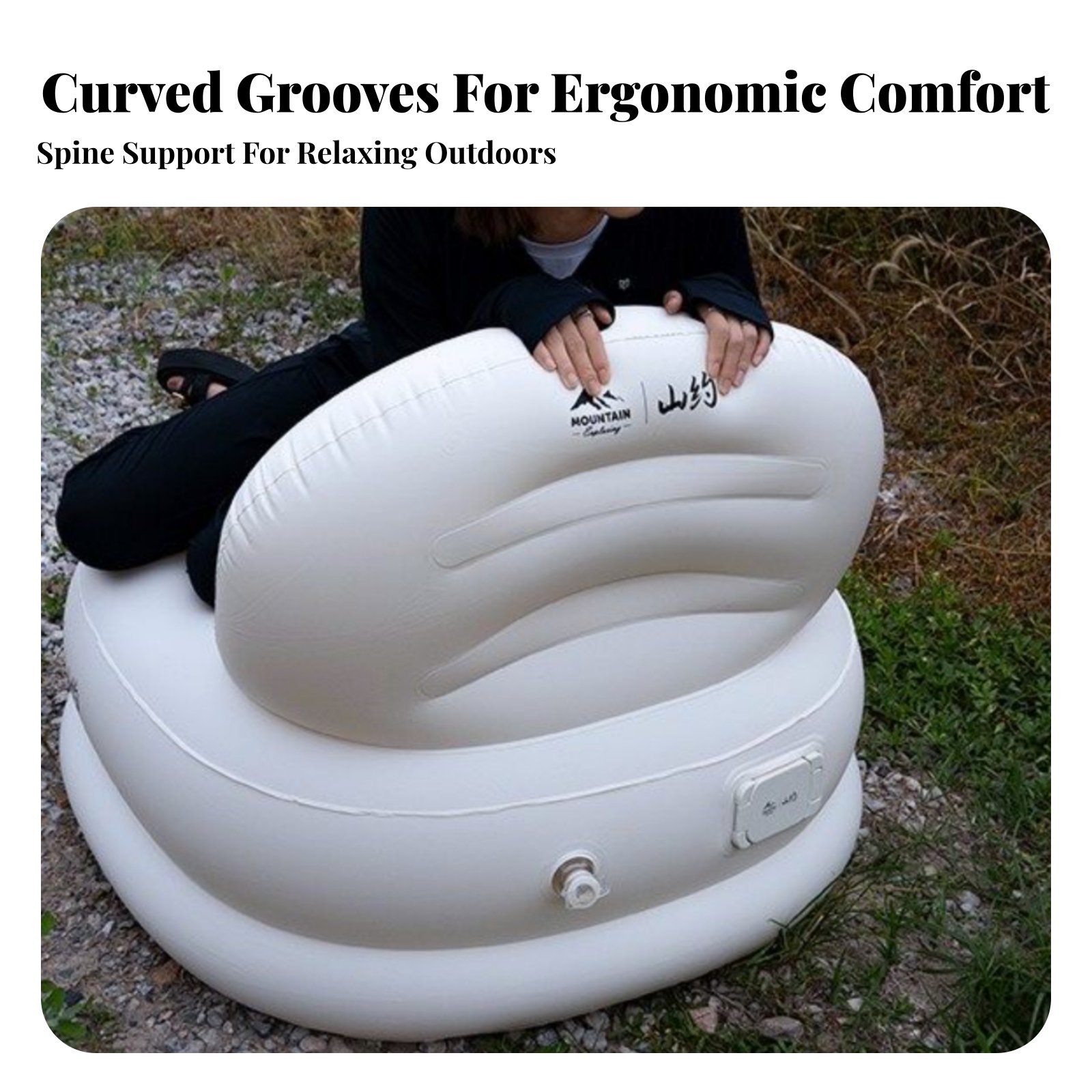 Outdoor Furniture Lounge - Inflatable Sofa, Camping Air Chair, Portable