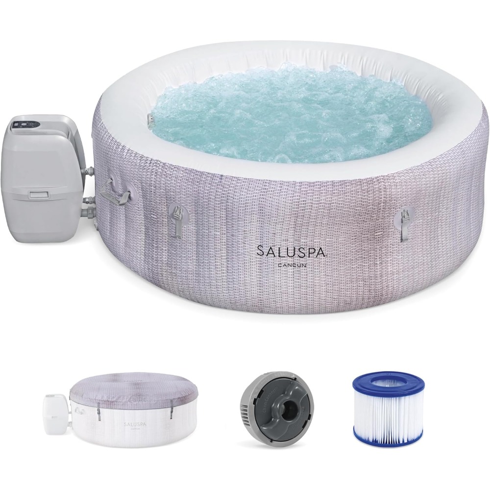Inflatable Hot Tub - SaluSpa Cancun 2-4 Person Inflatable Hot