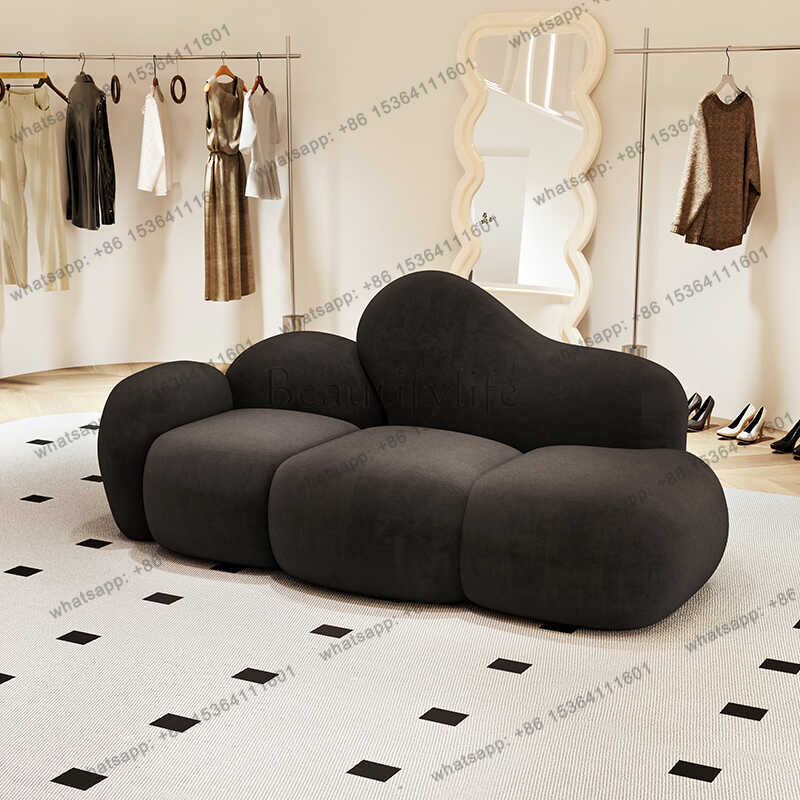 Outdoor Furniture L Shape - LJYCloud Velvet Living Room Sofas Minimalist