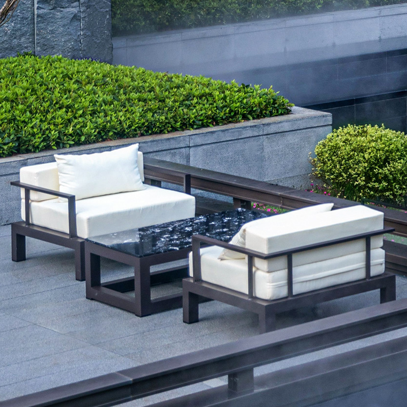 Outdoor Furniture Hotel - Outdoor New Chinese Garden Sofa Leisure