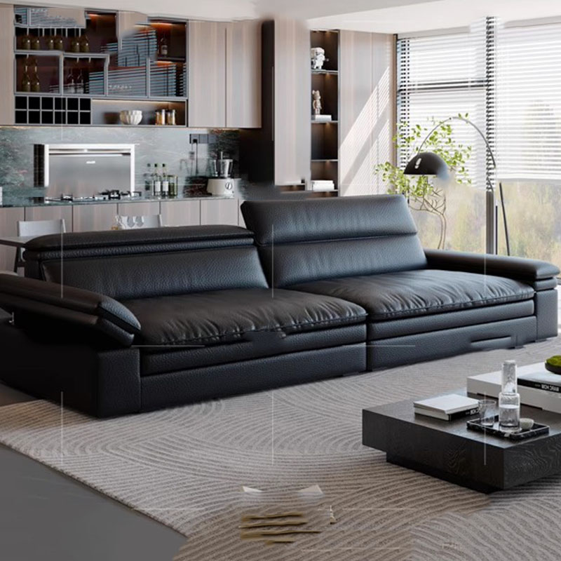 Outdoor Furniture L Shape - Leather Lazy Outdoor Sofa Sectional Bedroom