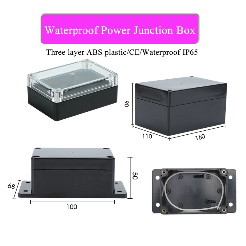 Outdoor Furniture Outlet - ABS Plastic Black Triple Waterproof Box