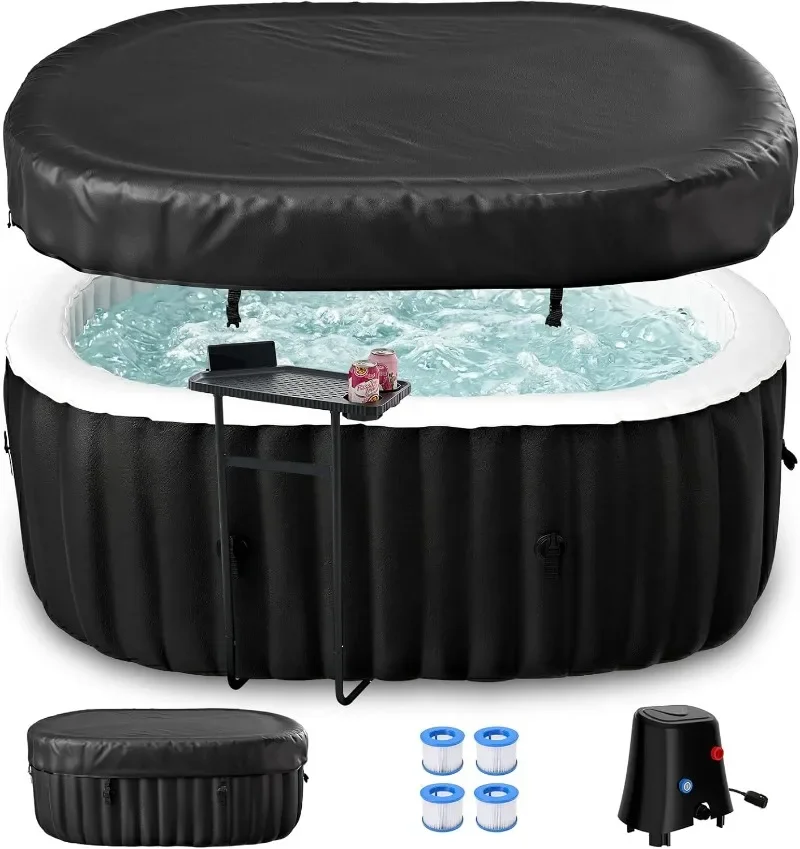 Inflatable Hot Tub - LILYPELLE 1-2 Person Inflatable Hot Tub,