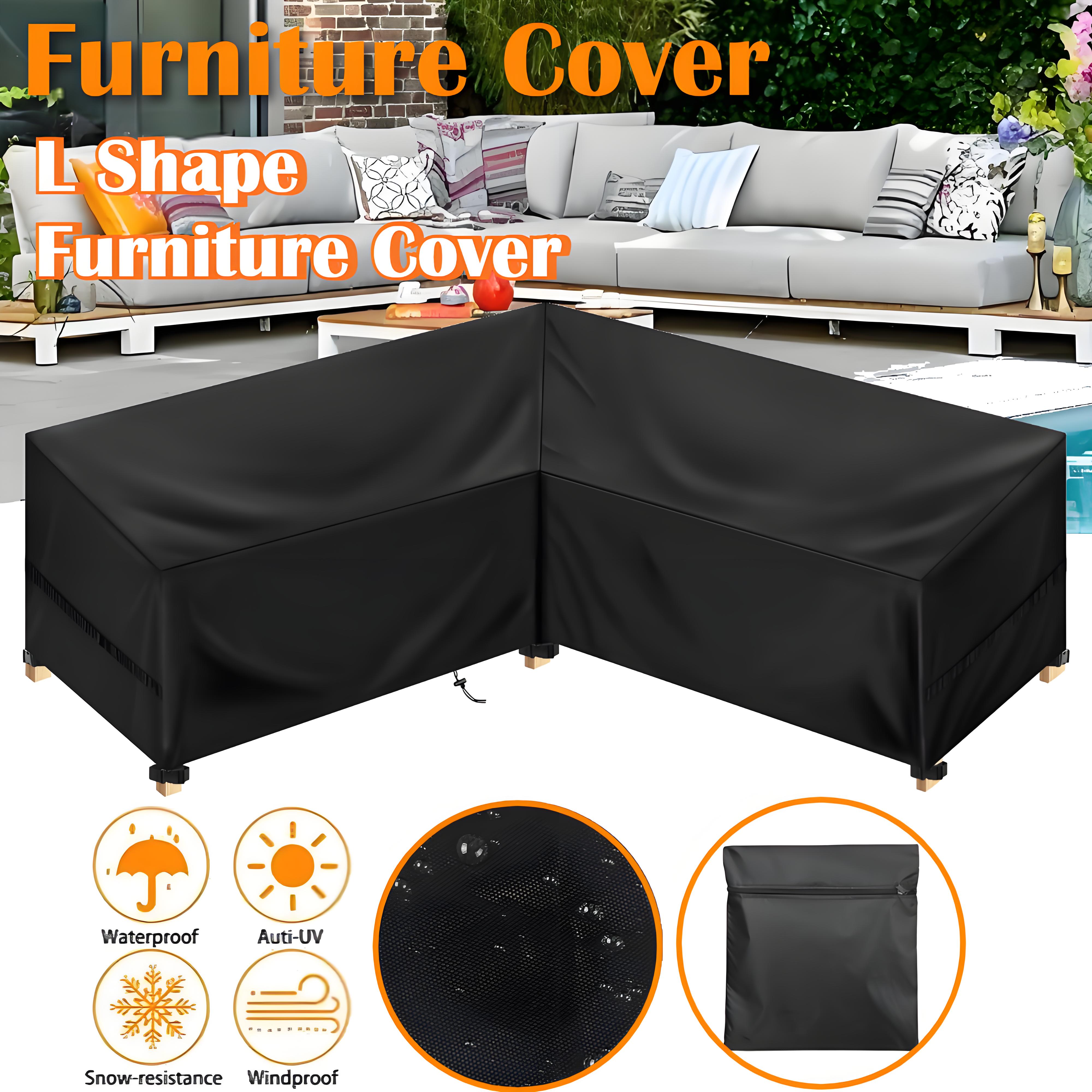 Outdoor Furniture L Shape - L Shape Furniture Waterproof Cover Outdoor