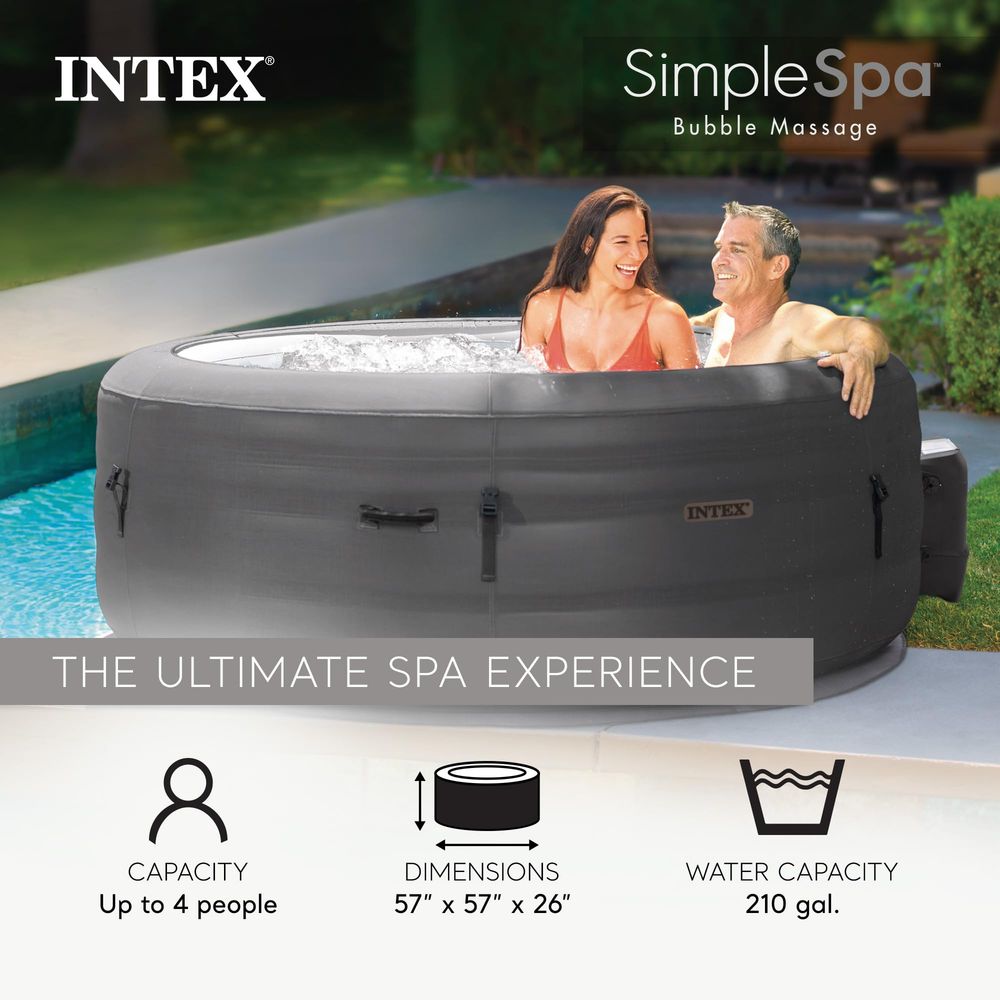 SimpleSpa 4 Person Round Infla - Inflatable Hot Tub のレビューと価格
