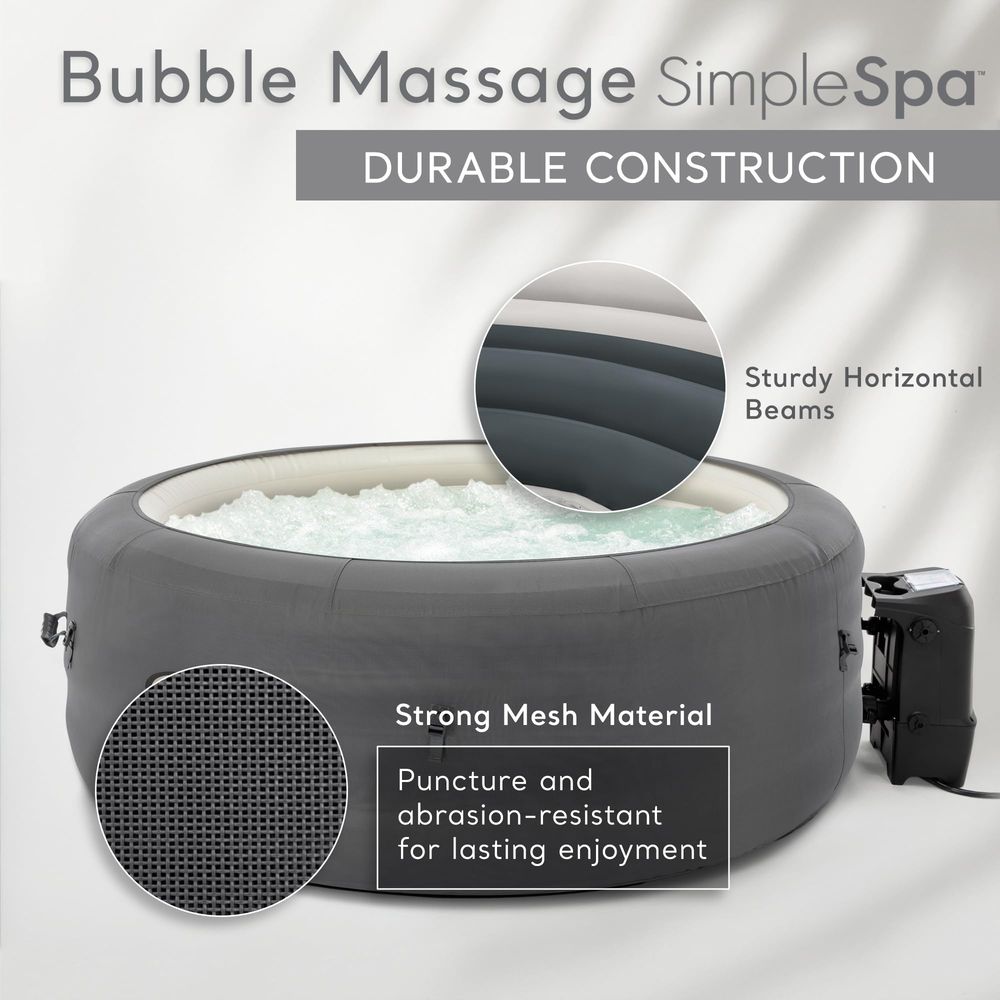 SimpleSpa 4 Person Round Infla - Inflatable Hot Tub のレビューと価格