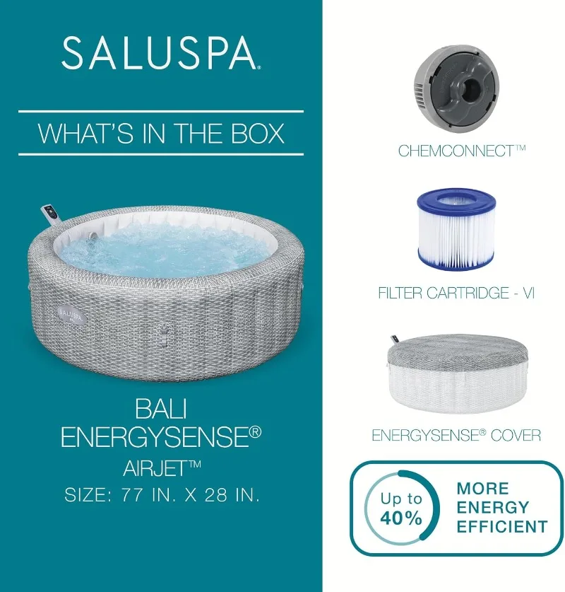 Bestway SaluSpa Bali 4 to 6 Pe - Inflatable Hot Tub のレビューと価格