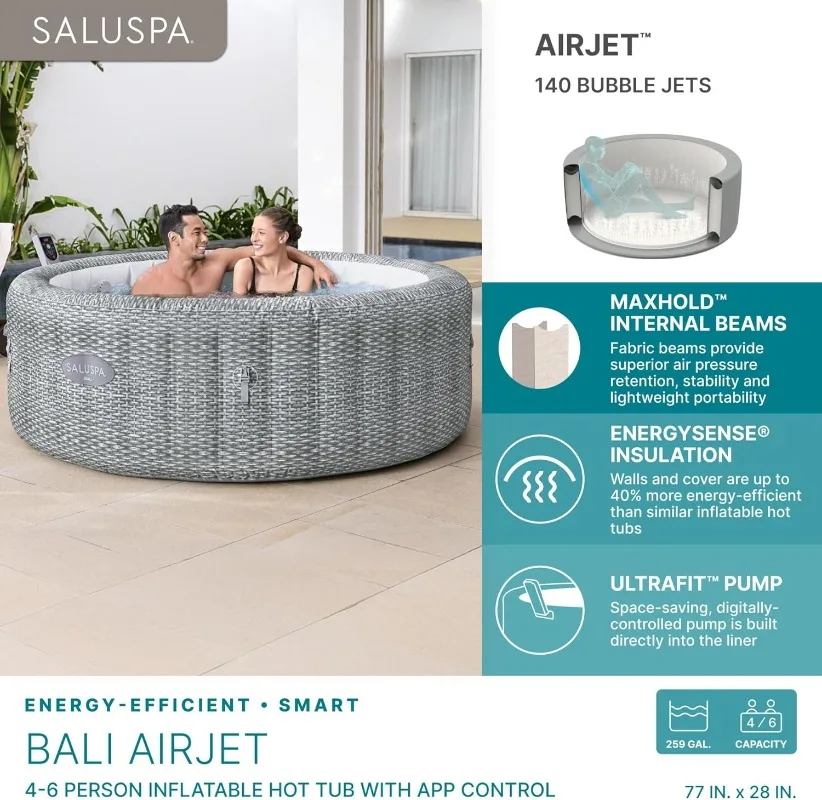 Bestway SaluSpa Bali 4 to 6 Pe - Inflatable Hot Tub のレビューと価格