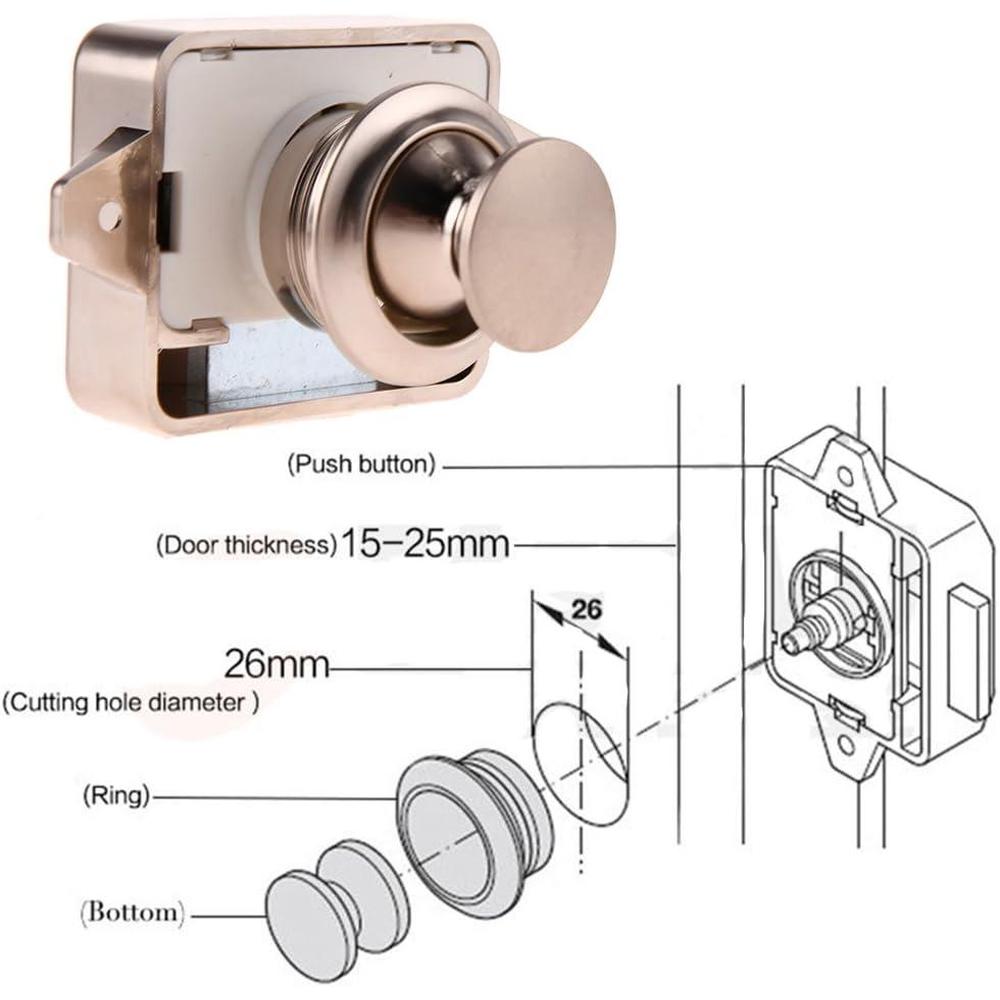 Camper Car Push Lock 15-18mm R - Outdoor Furniture Hotel のレビューと価格