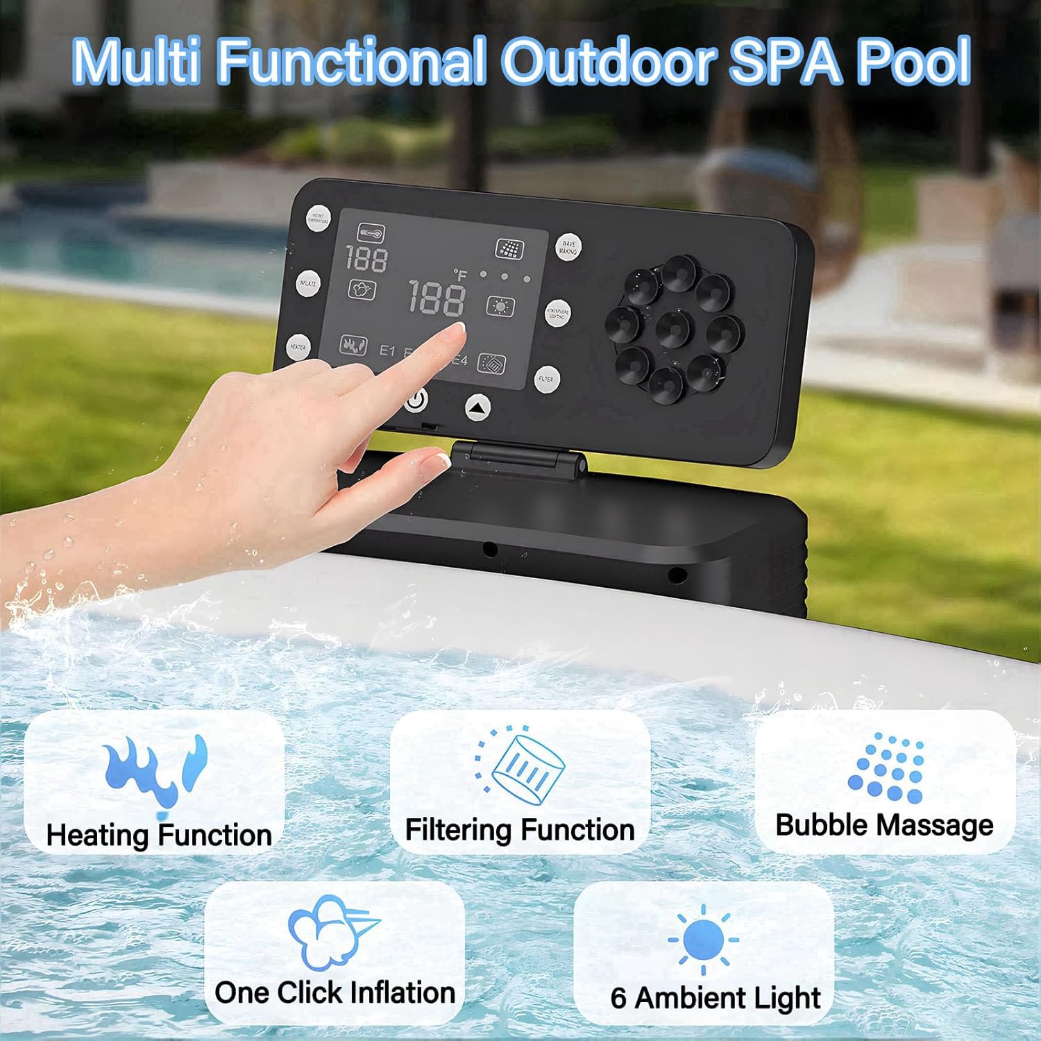 Inflatable Hot Tub 4 6 Person  - Inflatable Hot Tub のレビューと価格