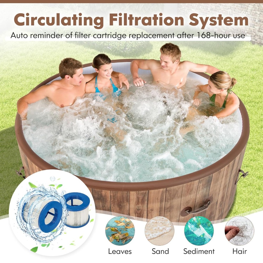 4-6 Person Inflatable Hot Tub, - Inflatable Hot Tub のレビューと価格