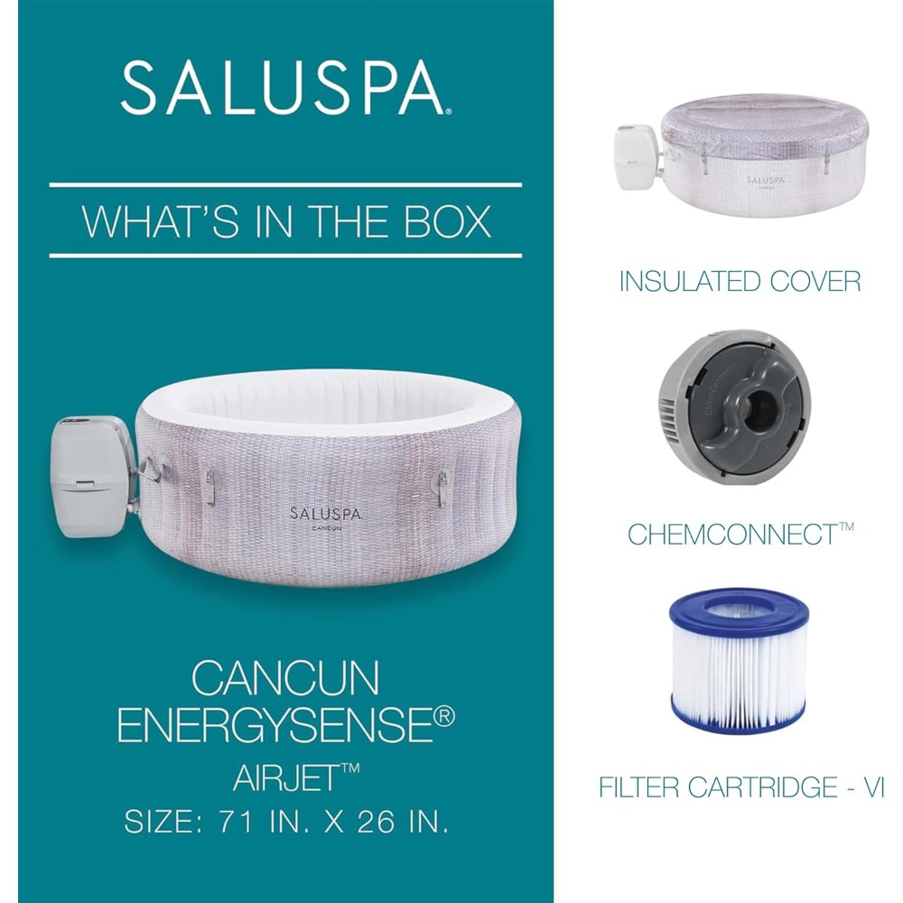 SaluSpa Cancun 2-4 Person Infl - Inflatable Hot Tub のレビューと価格