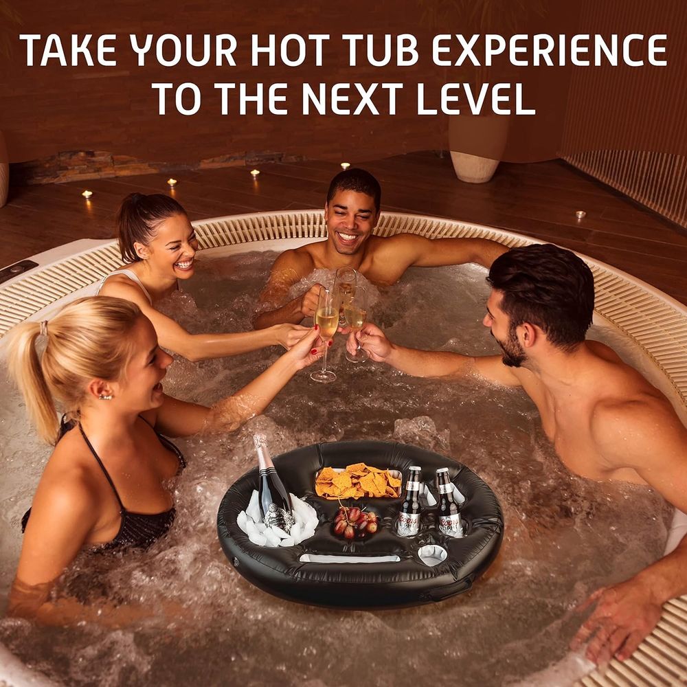 Inflatable Floating Drink Hold - Inflatable Hot Tub のレビューと価格