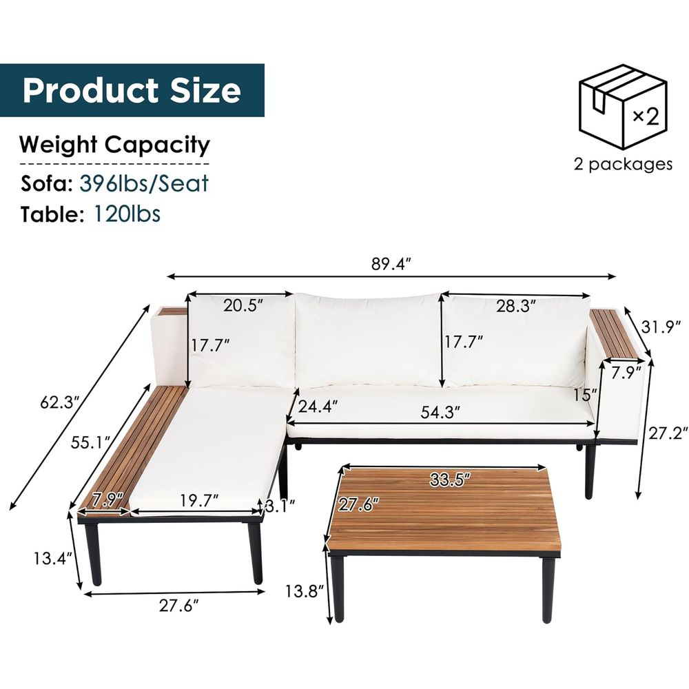 Acacia Wood Patio Furniture Se - Outdoor Furniture L Shape のレビューと価格
