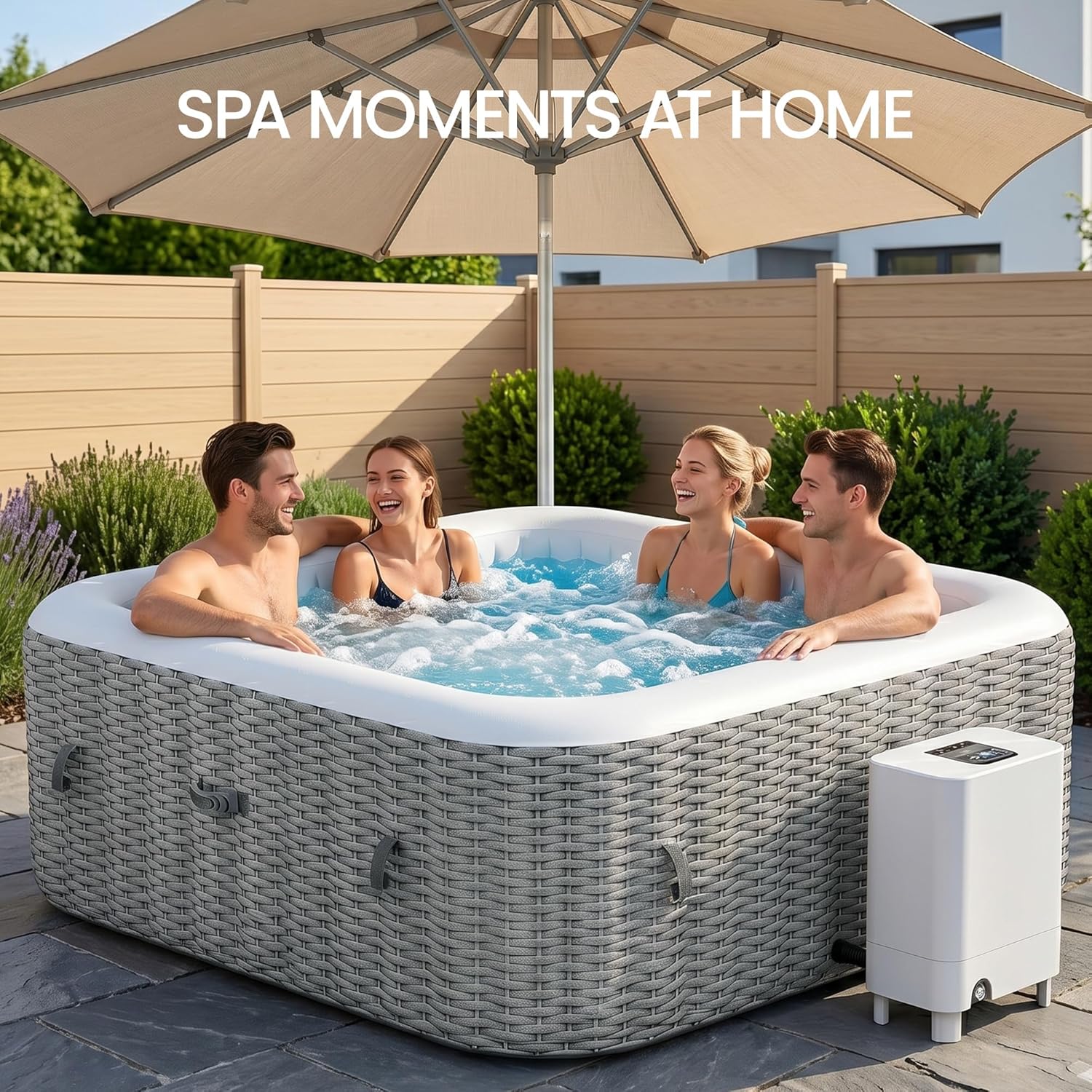 Inflatable Hot Tub Spa Set, Ou - Inflatable Hot Tub のレビューと価格