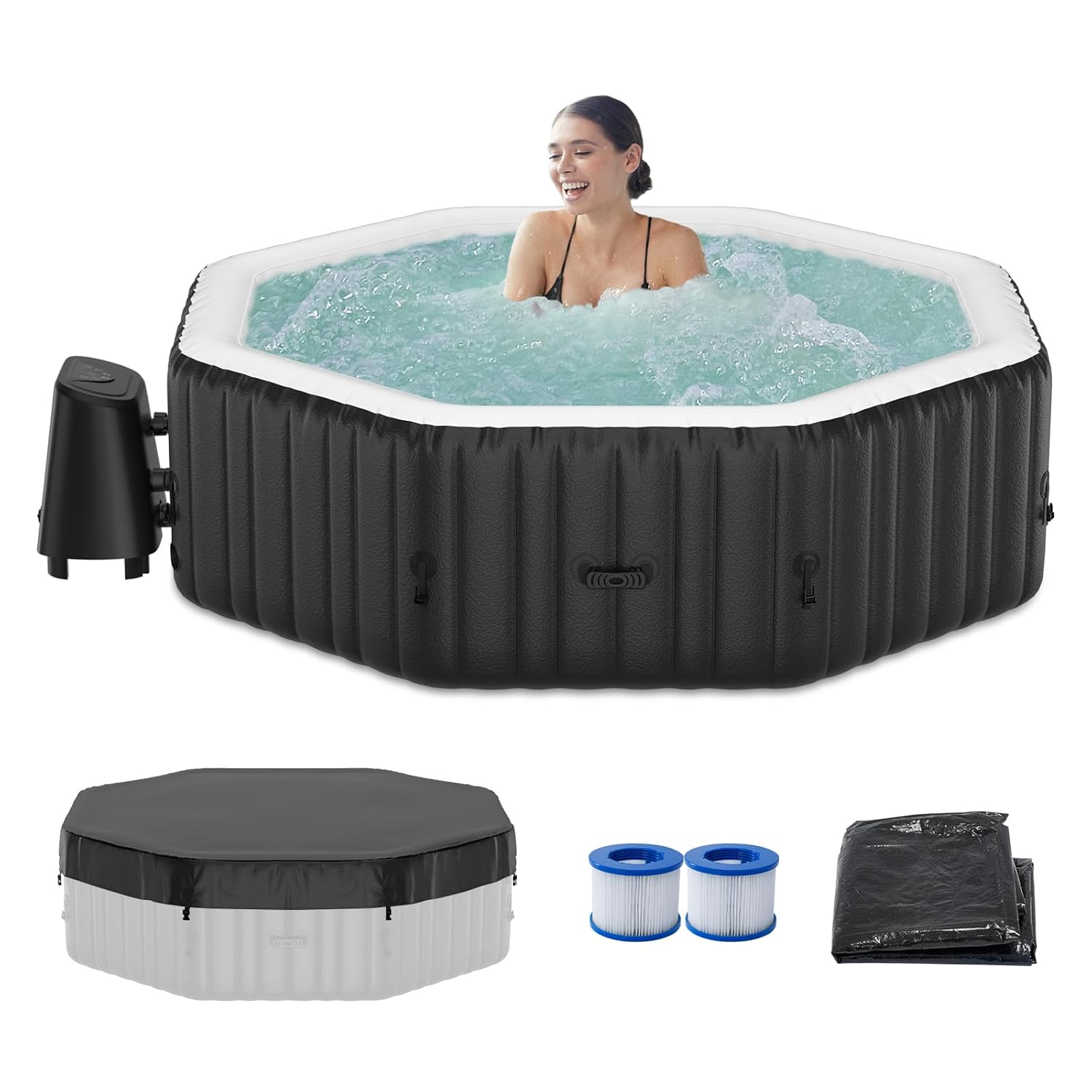 4-6 Person Octagonal Inflatabl - Inflatable Hot Tub のレビューと価格