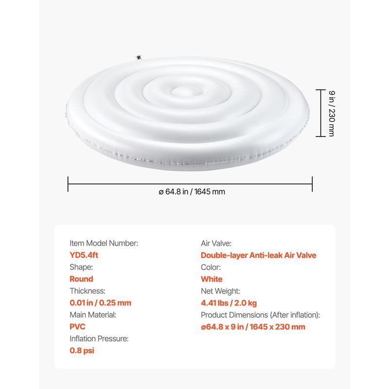 Inflatable Hot Tub Cover, 5.4  - Inflatable Hot Tub のレビューと価格