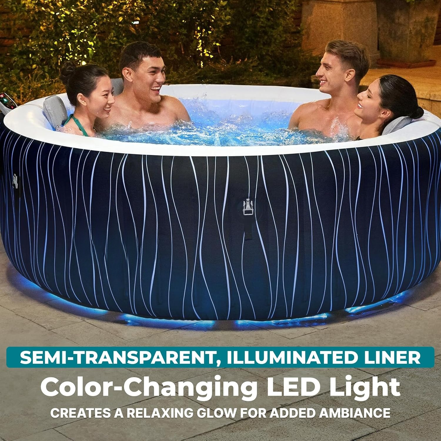 4-6 Person Round Inflatable Ho - Inflatable Hot Tub のレビューと価格