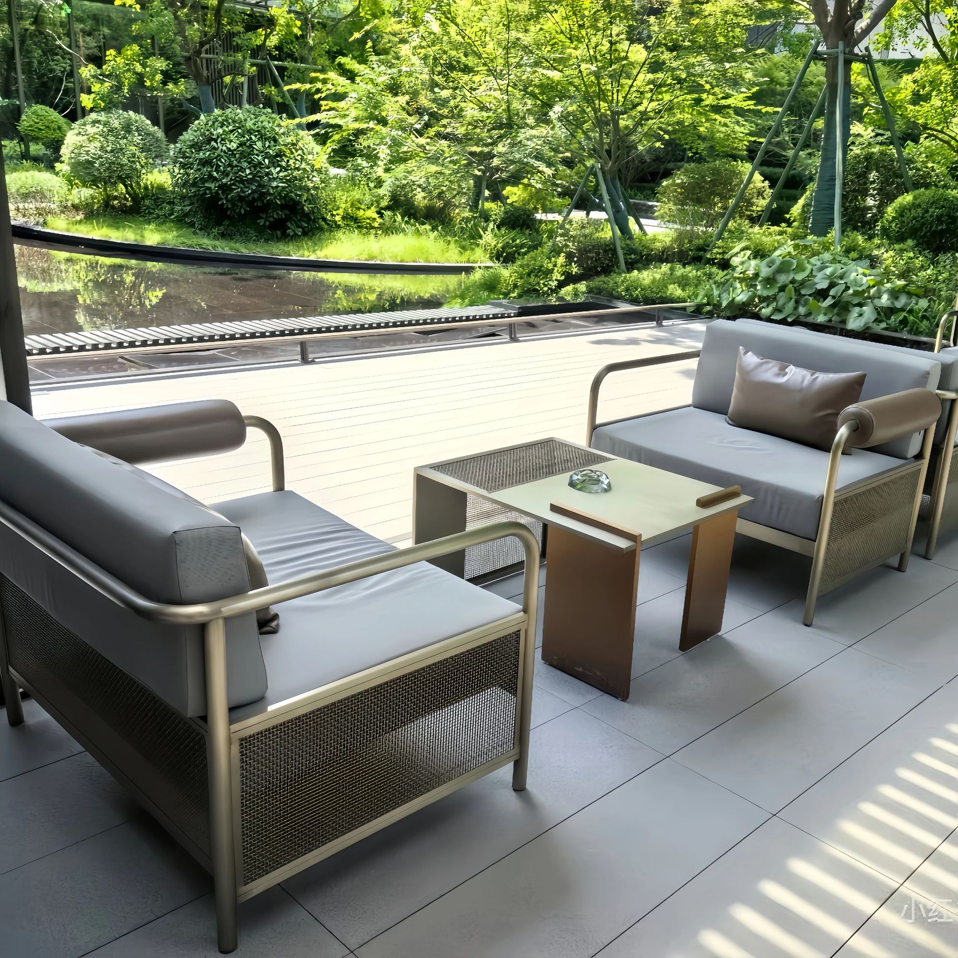 Outdoor stainless steel sofa,  - Outdoor Furniture Hotel のレビューと価格