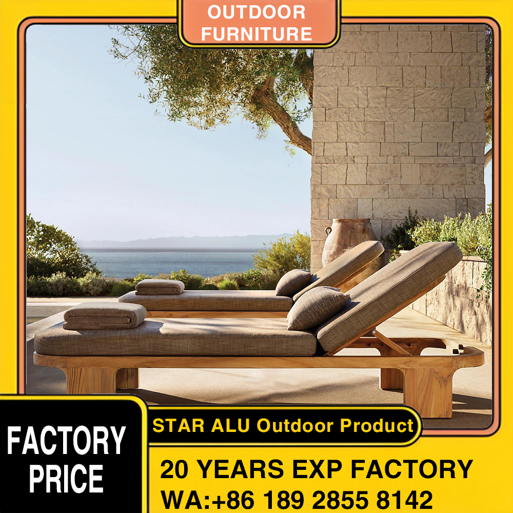 Custom Teak Wood Patio Lounger - Outdoor Furniture Hotel のレビューと価格