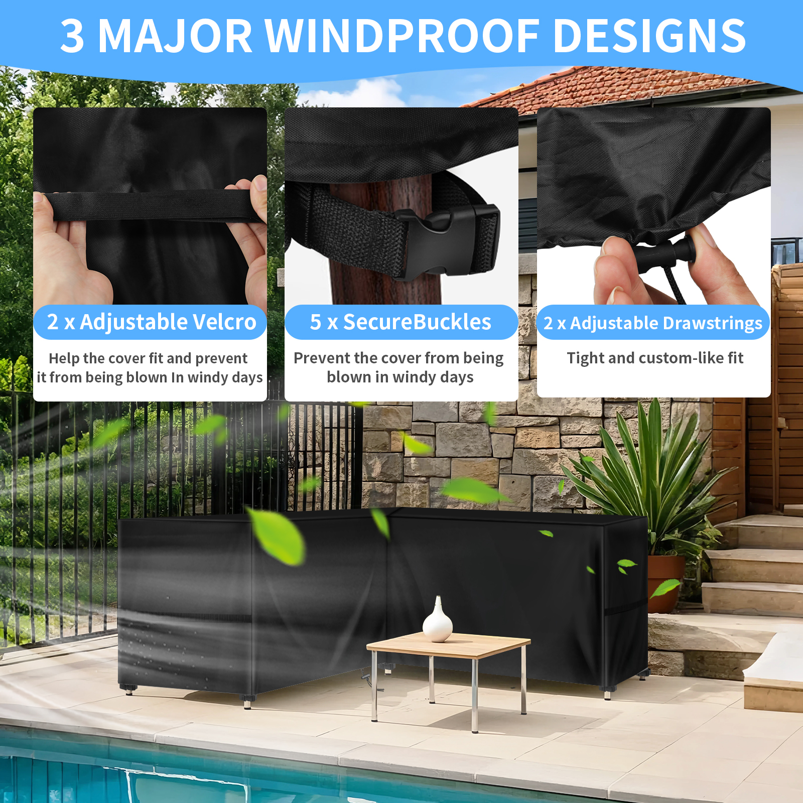 Waterproof Garden Furniture Co - Outdoor Furniture L Shape のレビューと価格
