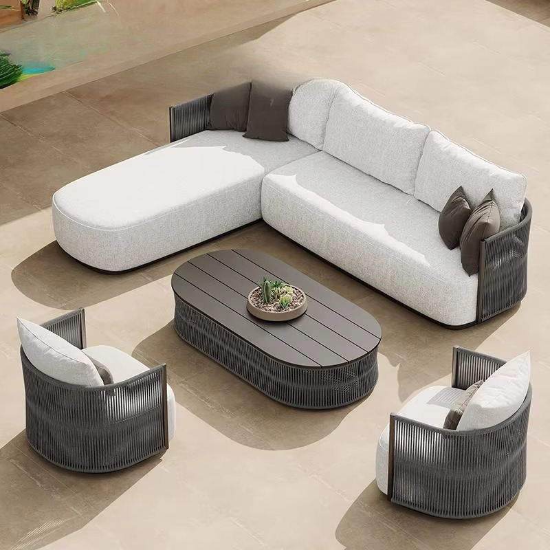 Patio Set Garden Pool Rope Mod - Outdoor Furniture L Shape のレビューと価格
