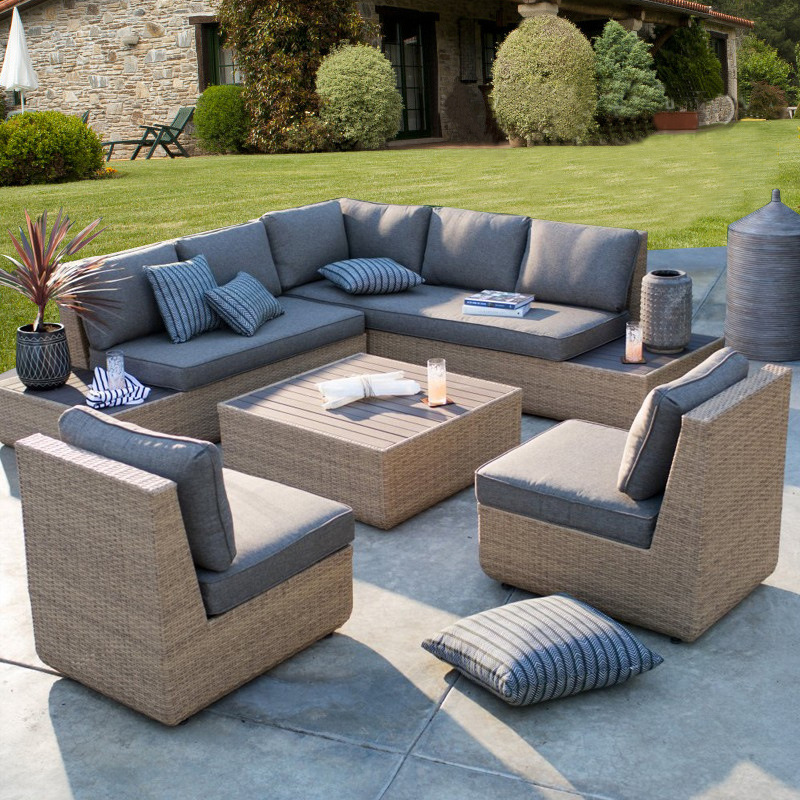 Outdoor Sofa Courtyard Rattan  - Outdoor Furniture Hotel のレビューと価格
