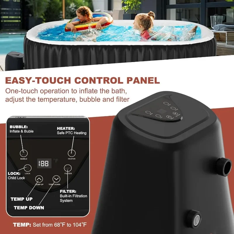 LILYPELLE 1-2 Person Inflatabl - Inflatable Hot Tub のレビューと価格