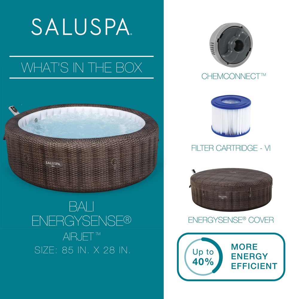 SaluSpa Bali 5 to 7 Person Inf - Inflatable Hot Tub のレビューと価格